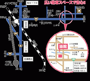 小塙医院の地図